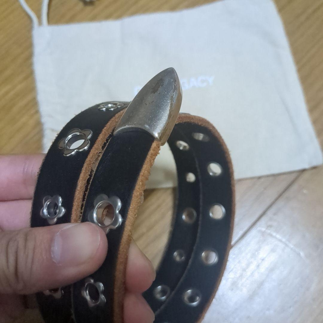 【正規品】OUR LEGACY フラワースタッズ レザーベルト L70