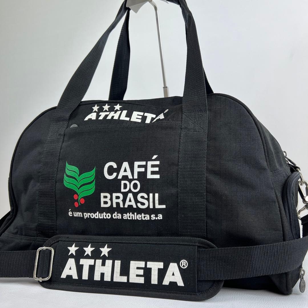 ATHLETA アスレタ ダッフルバッグ ボストンバッグ 2way ナイロン 黒