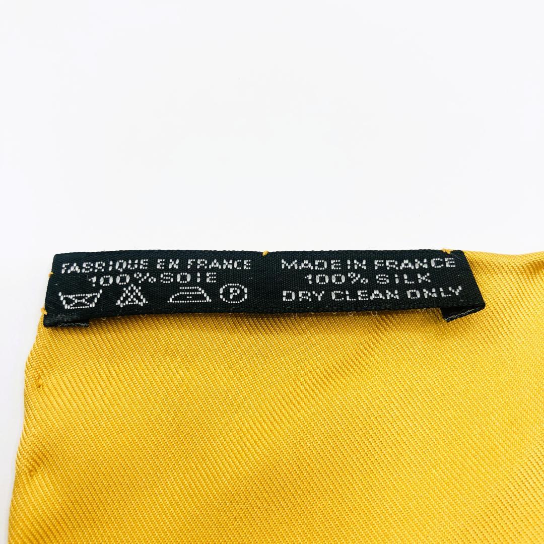 HERMES エルメス カレ45 H柄 オレンジ系 スカーフ ガヴロッシュ