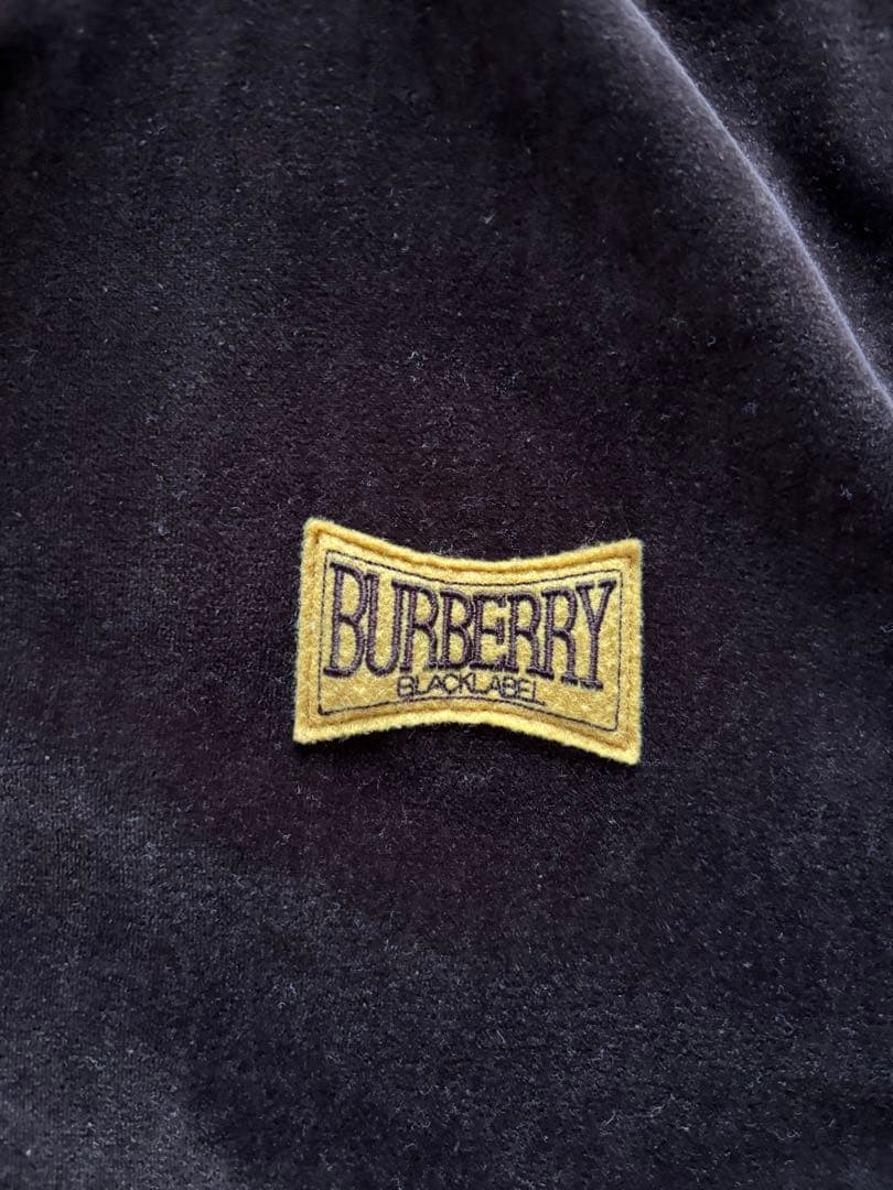土*成様 「破格！」BURBERRY BLACK LABEL ベロア素材トラック