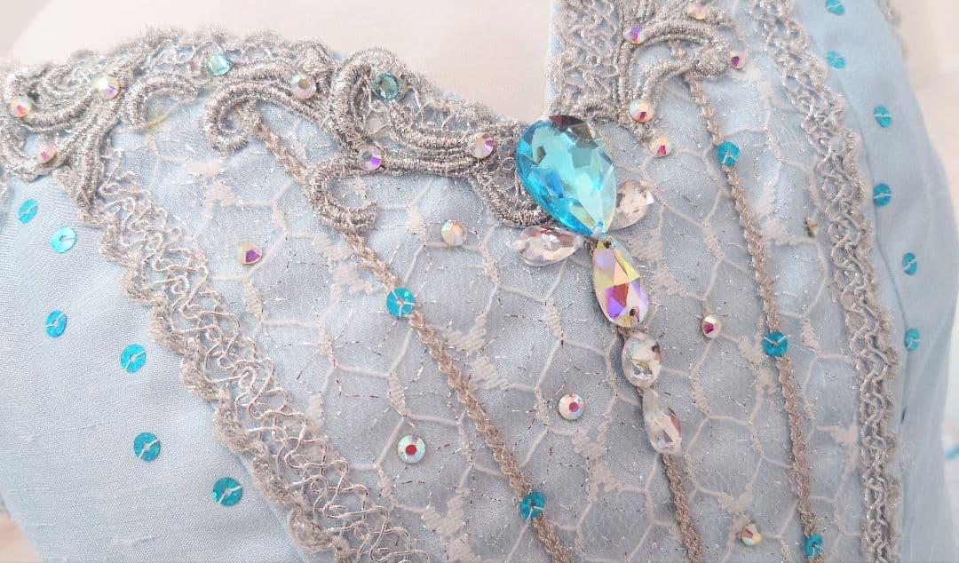 フロリナ、シルヴィア】 チャコット・バレエ衣裳 袖飾り付き・美品 6