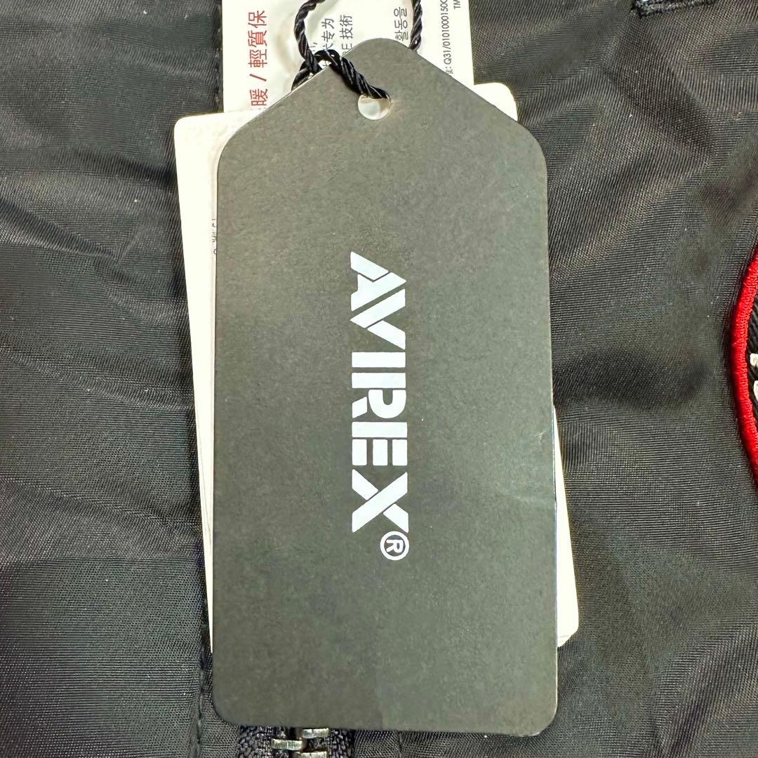 〈新品〉AVIREX×新日本プロレス50周年記念【XL】MA-1ジャケット 黒