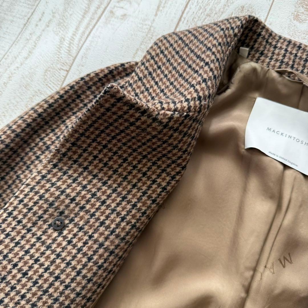 英国製【マッキントッシュ】BALFEILD ガンクラブチェック　バルカラーコート