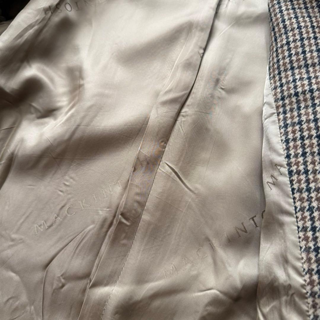 英国製【マッキントッシュ】BALFEILD ガンクラブチェック　バルカラーコート