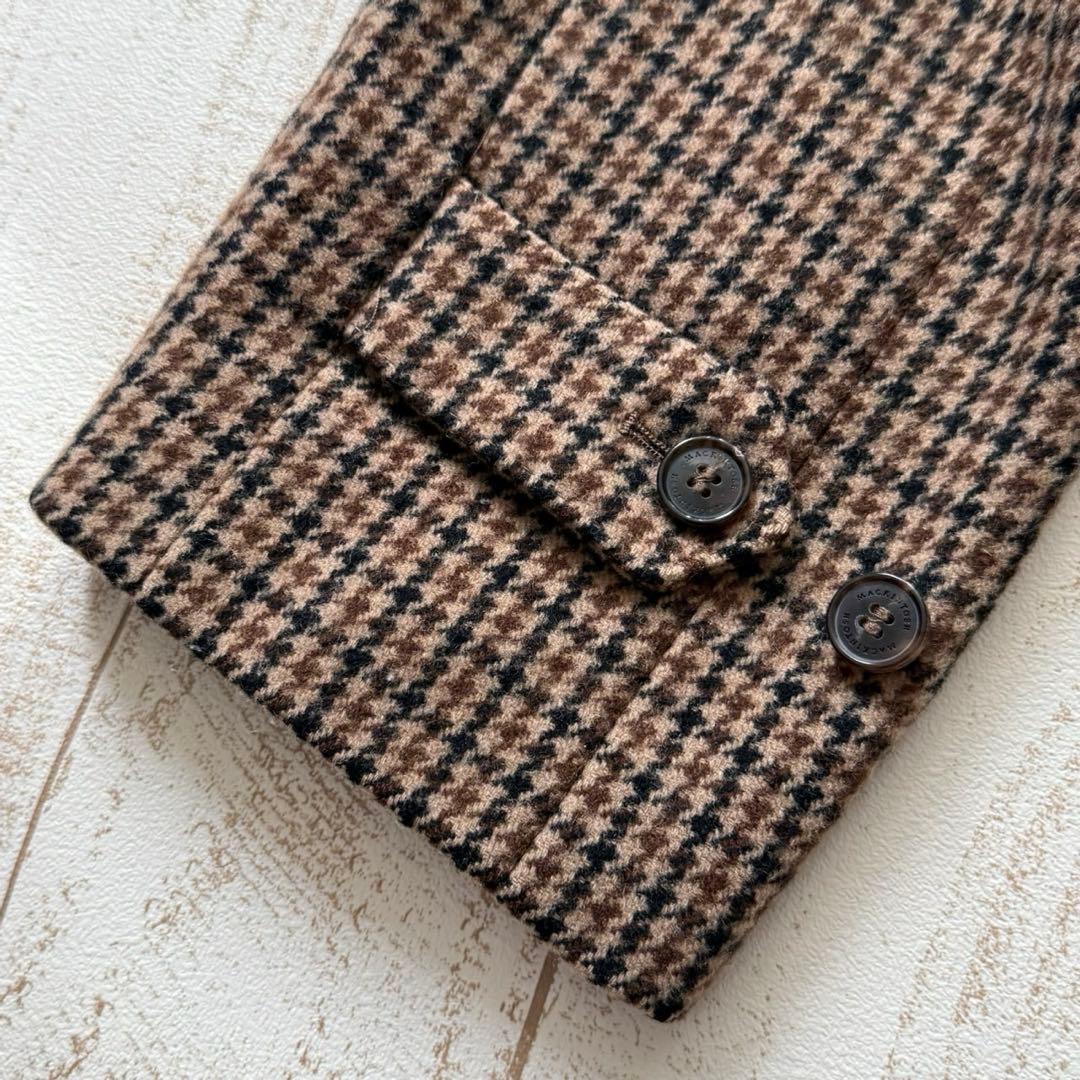 英国製【マッキントッシュ】BALFEILD ガンクラブチェック　バルカラーコート