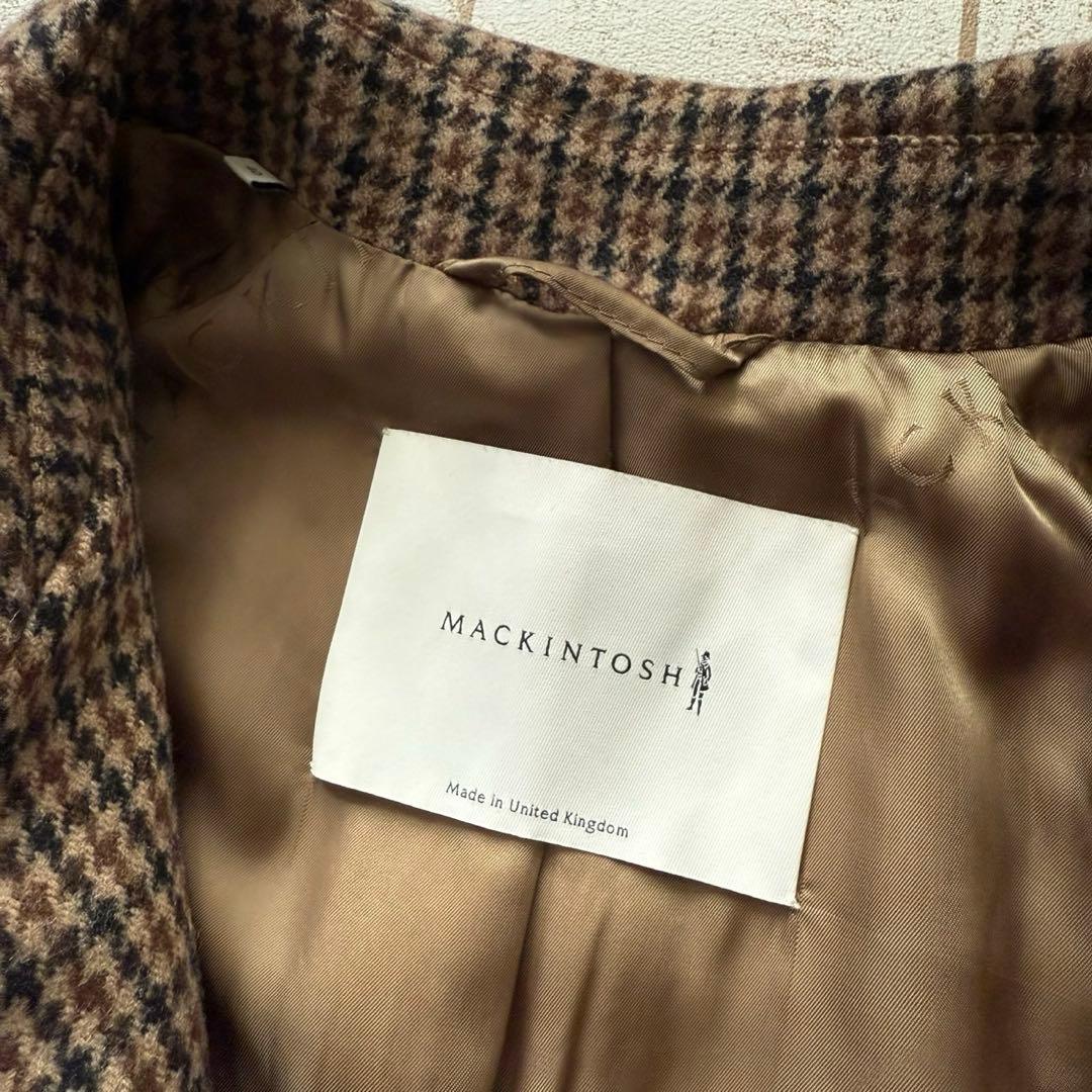 英国製【マッキントッシュ】BALFEILD ガンクラブチェック　バルカラーコート