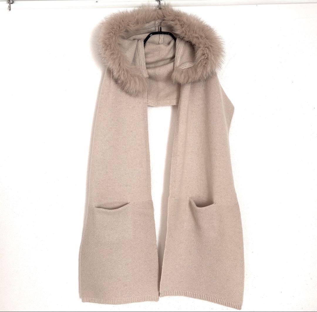 NOLLEY’S SOPHI フォックスファーストール バラクラバ マフラー