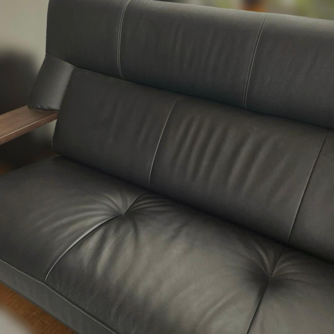 お値下げ⭐︎美品☆カリモク☆三人掛けソファー☆ハイバック