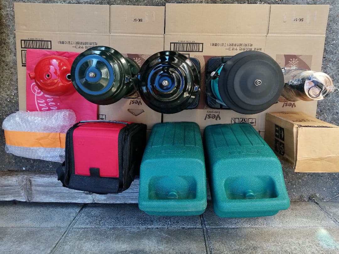 Colemanのランタン3台セット、おまけ付き