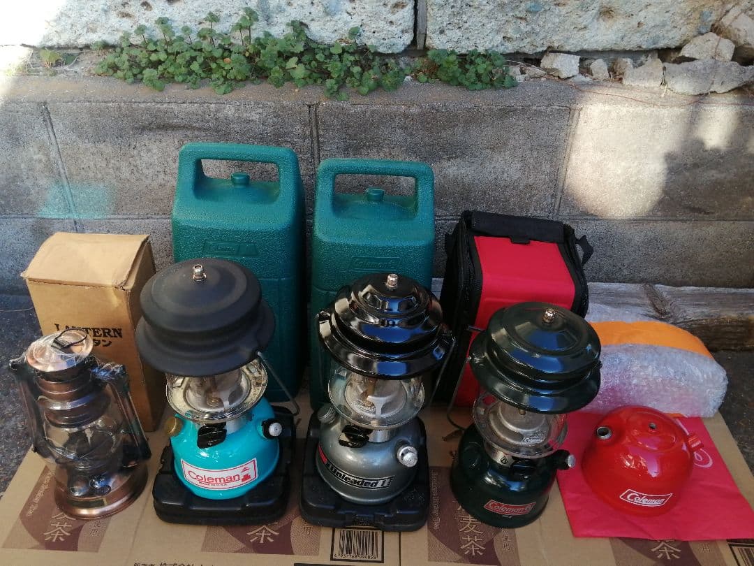 Colemanのランタン3台セット、おまけ付き