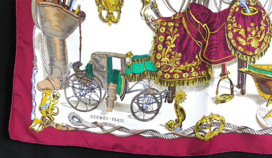 HERMES エルメス　大判スカーフ　カレ90　 D395