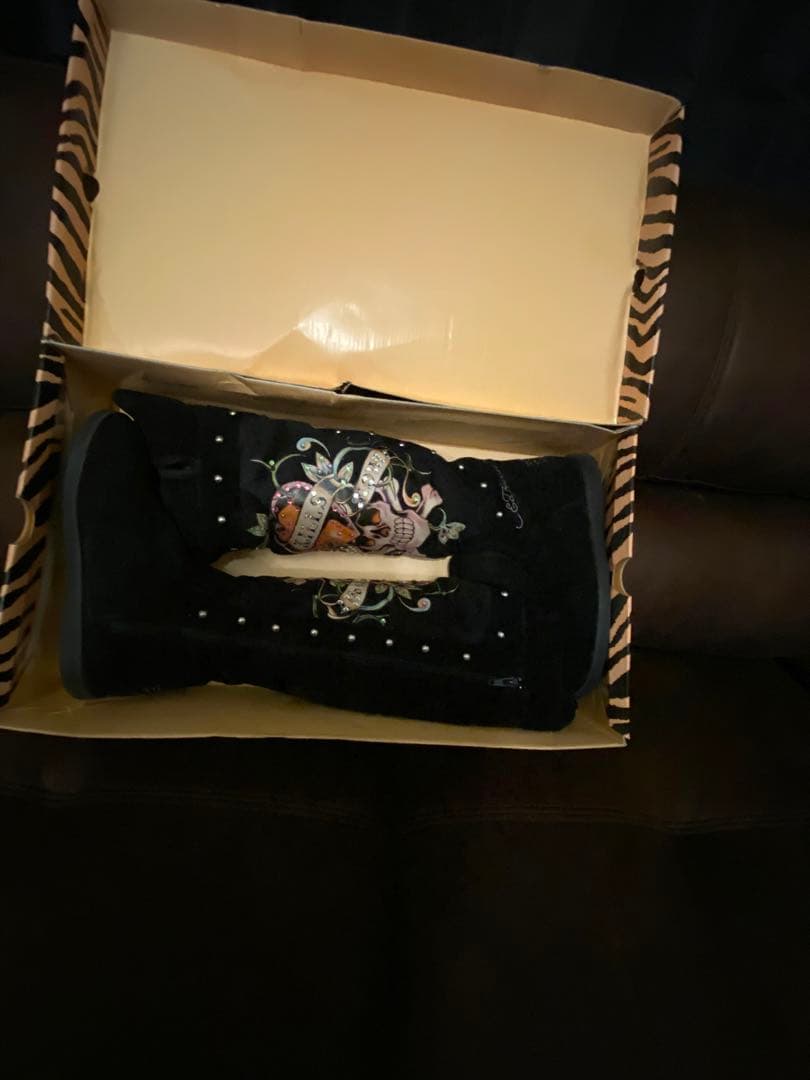 Ed Hardy スカルデザインブーツ