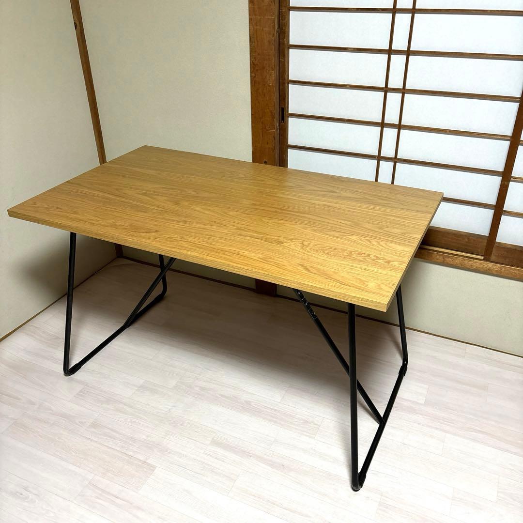 美品】無印良品 折りたたみテーブル 120 オーク材 - メルカリ
