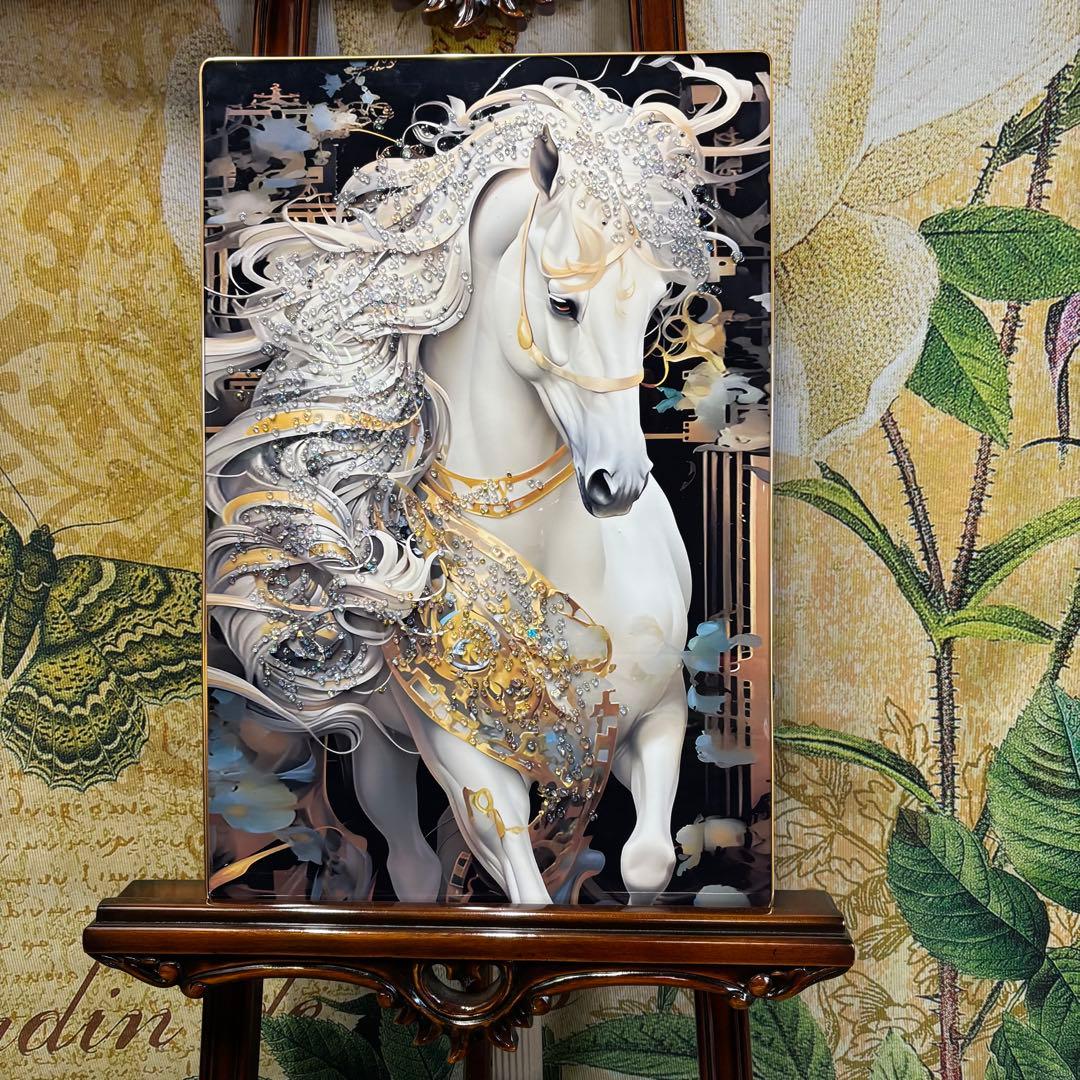キラキラ干支馬の額絵 - メルカリ