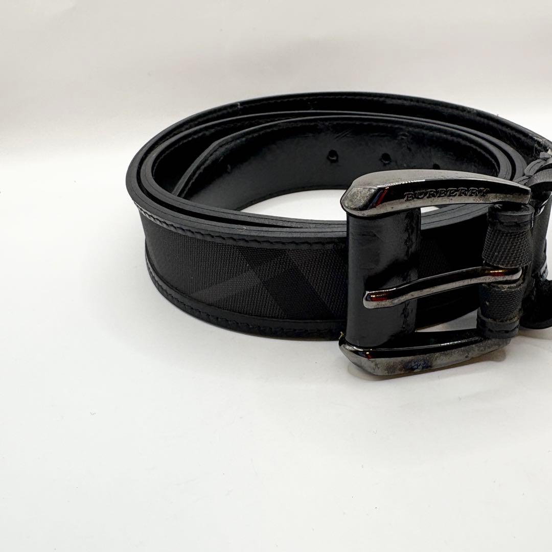 Burberry ベルト ノバチェック ブラック メンズ