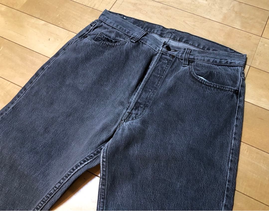 80.90s リーバイス501 先染めブラックW34 USA製