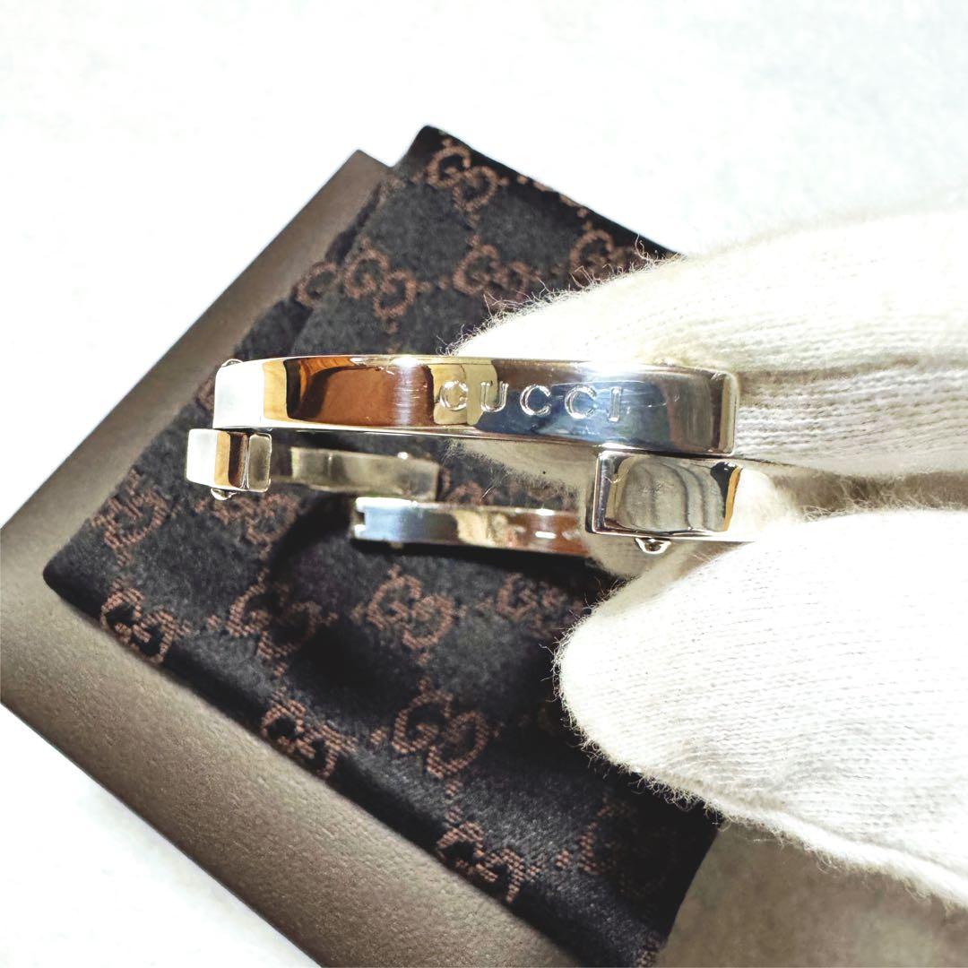 【購入者さま希望価格】美品 GUCCI プレート ブレスレット バングル 925