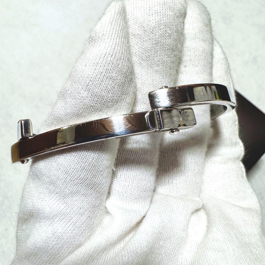 【購入者さま希望価格】美品 GUCCI プレート ブレスレット バングル 925