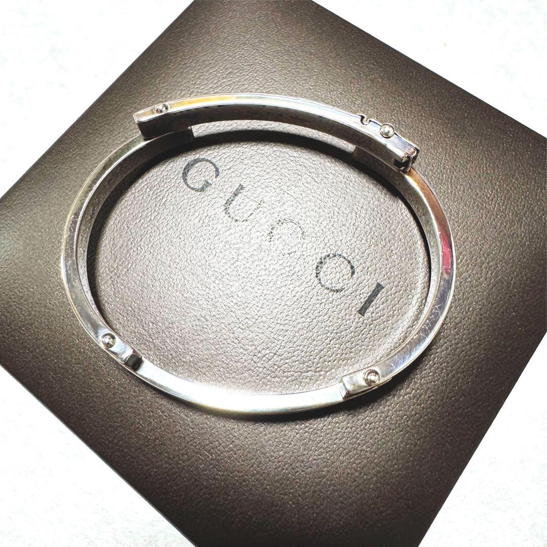 【購入者さま希望価格】美品 GUCCI プレート ブレスレット バングル 925