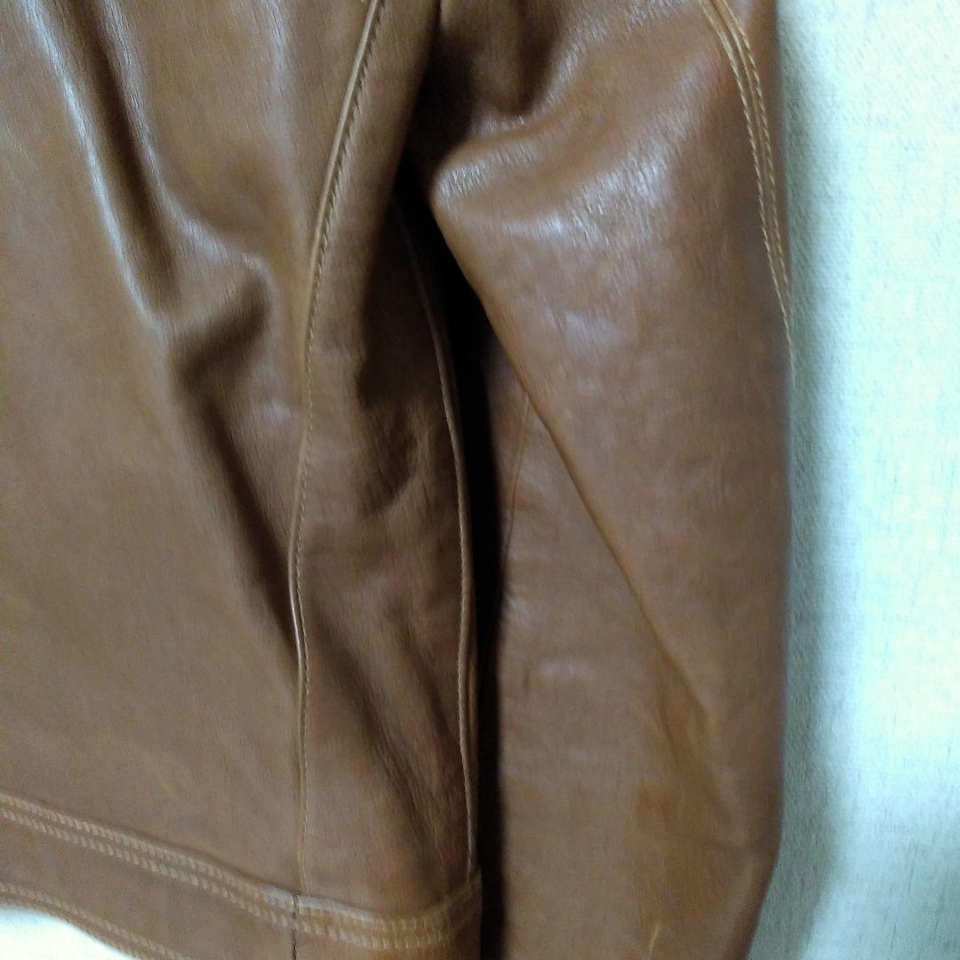 ★本日限定お値引き★COACH ブラウン シングルライダースジャケット