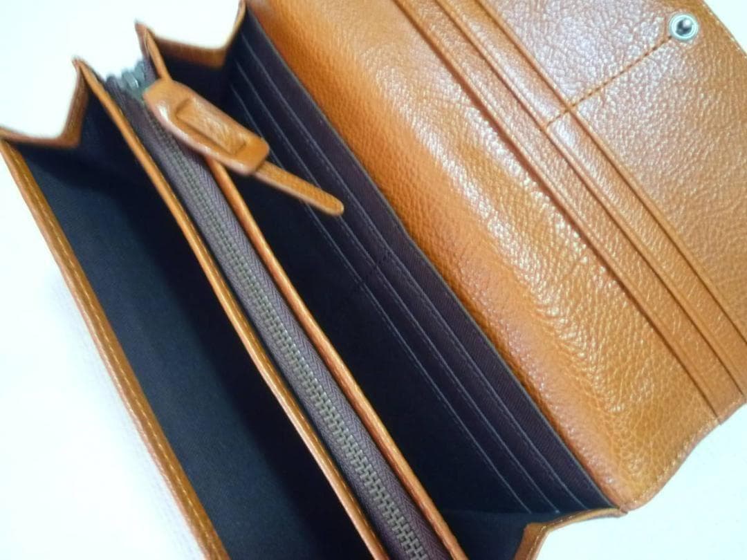 【新品】SNOOPY　カブセ長財布　 SNPY-73054 　キャメル