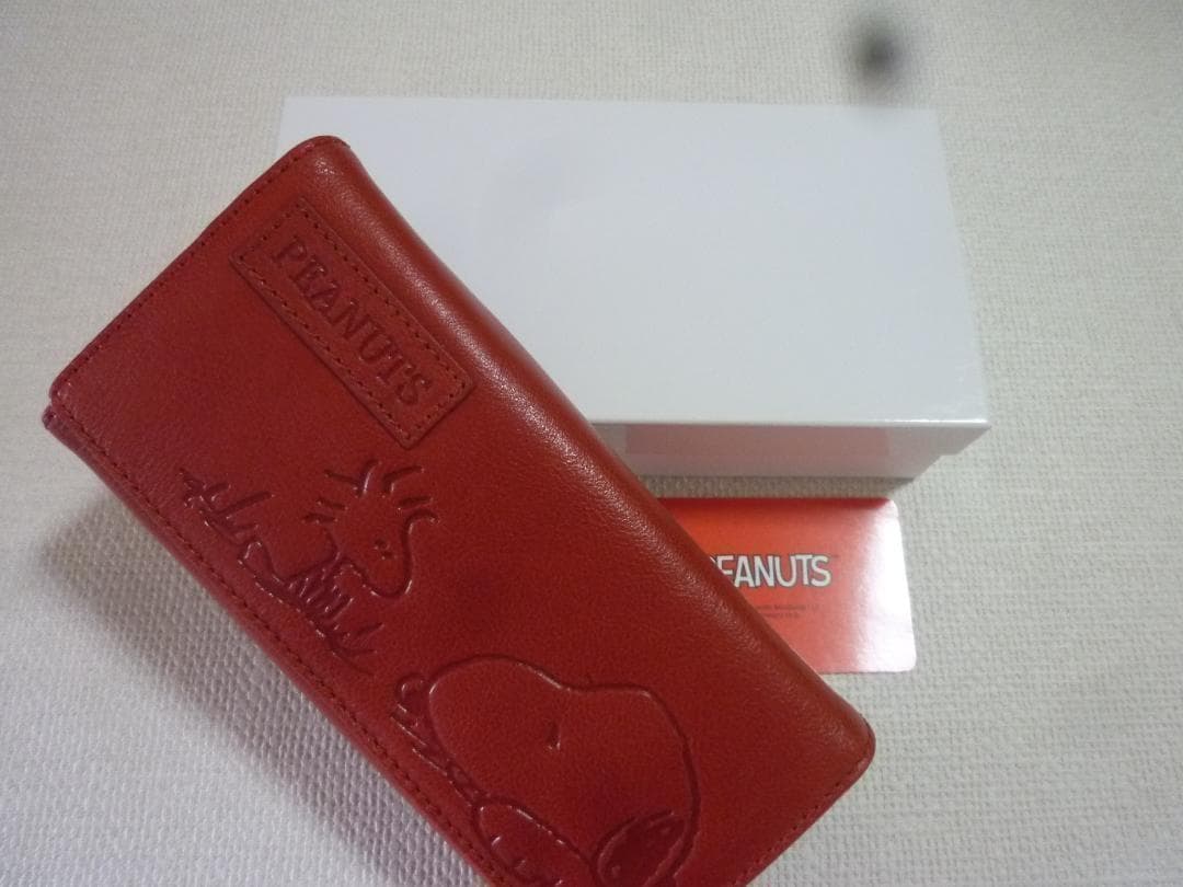 【新品】SNOOPY　カブセ長財布　 SNPY-73054 　キャメル