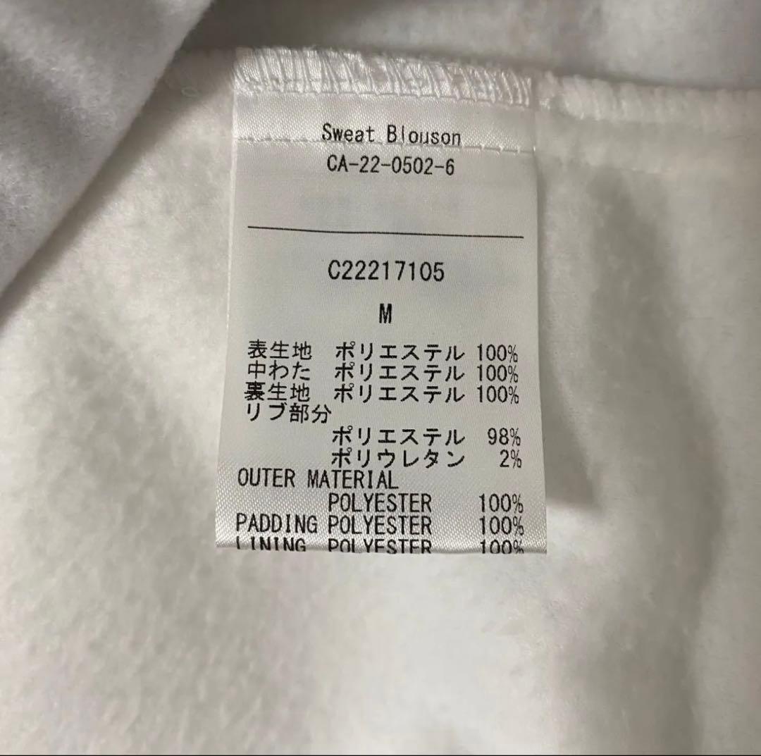 【新品】 キャロウェイ　フリースジャケット　中綿　ホワイト×ブラック　Mサイズ