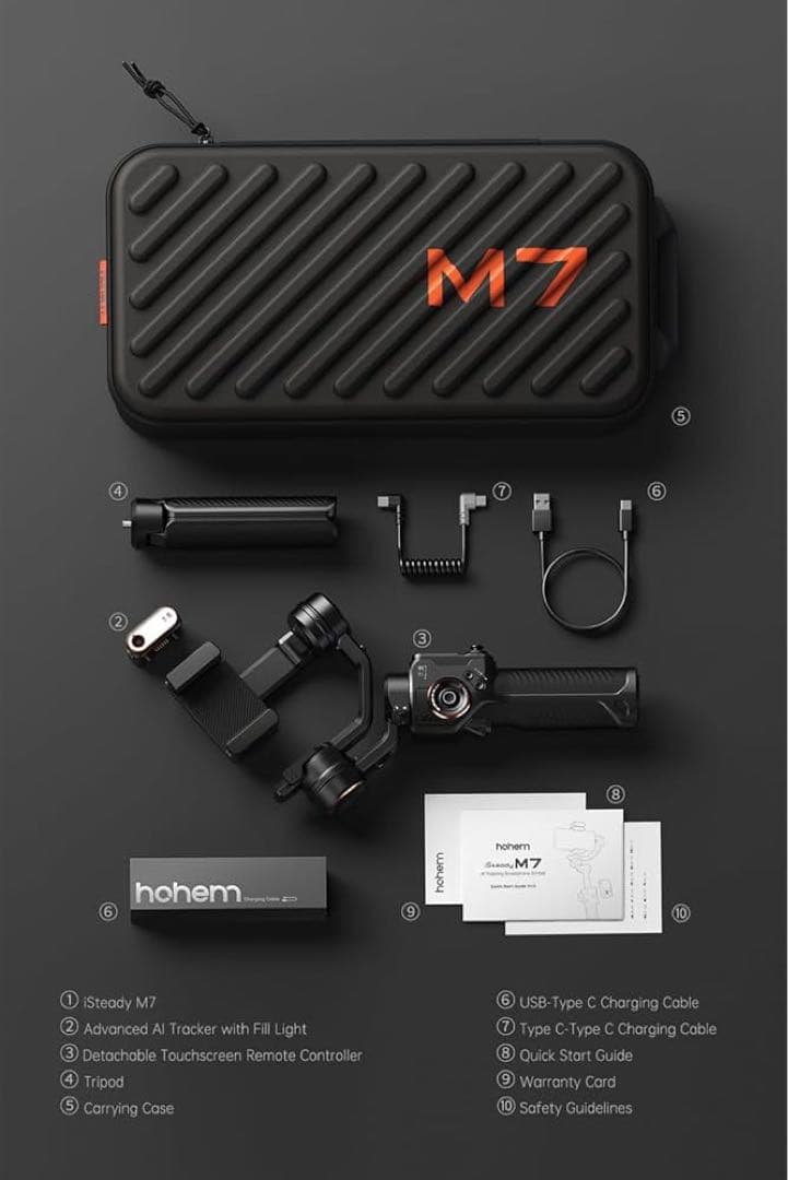 hohem M7 スマホ ジンバル スタビライザー