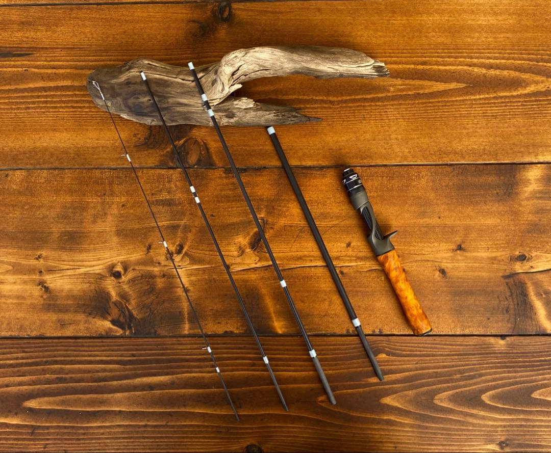 トラウトセット　ウッド調　625UL 524UL ベイトロッド　パックロッド