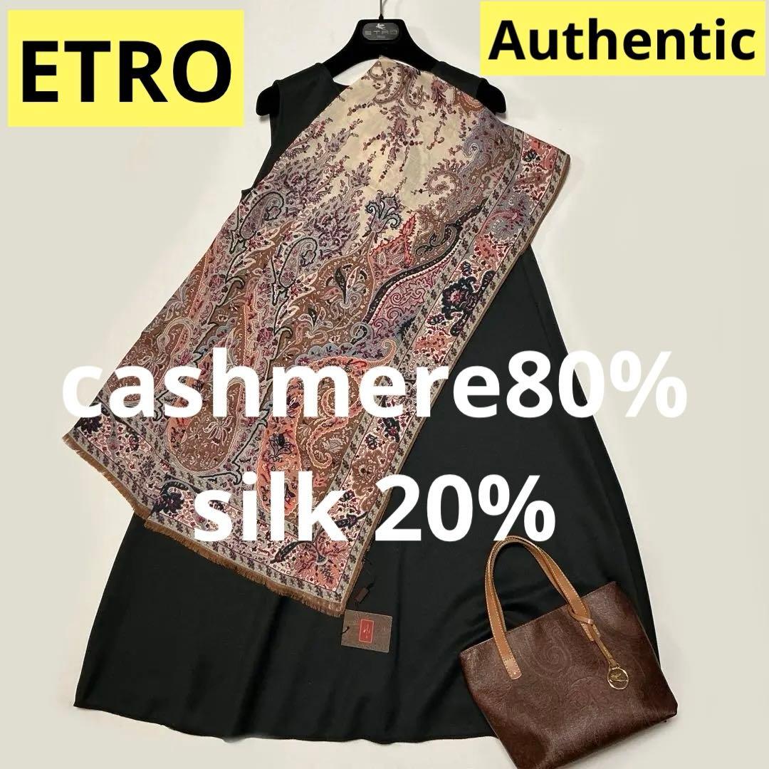 洗練されたデザイン　ETRO 正規品　大判ショール　 希少サイズ　22