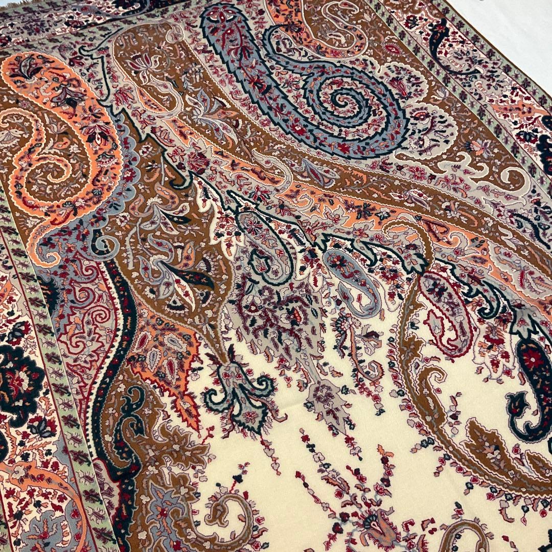 洗練されたデザイン　ETRO 正規品　大判ショール　 希少サイズ　22