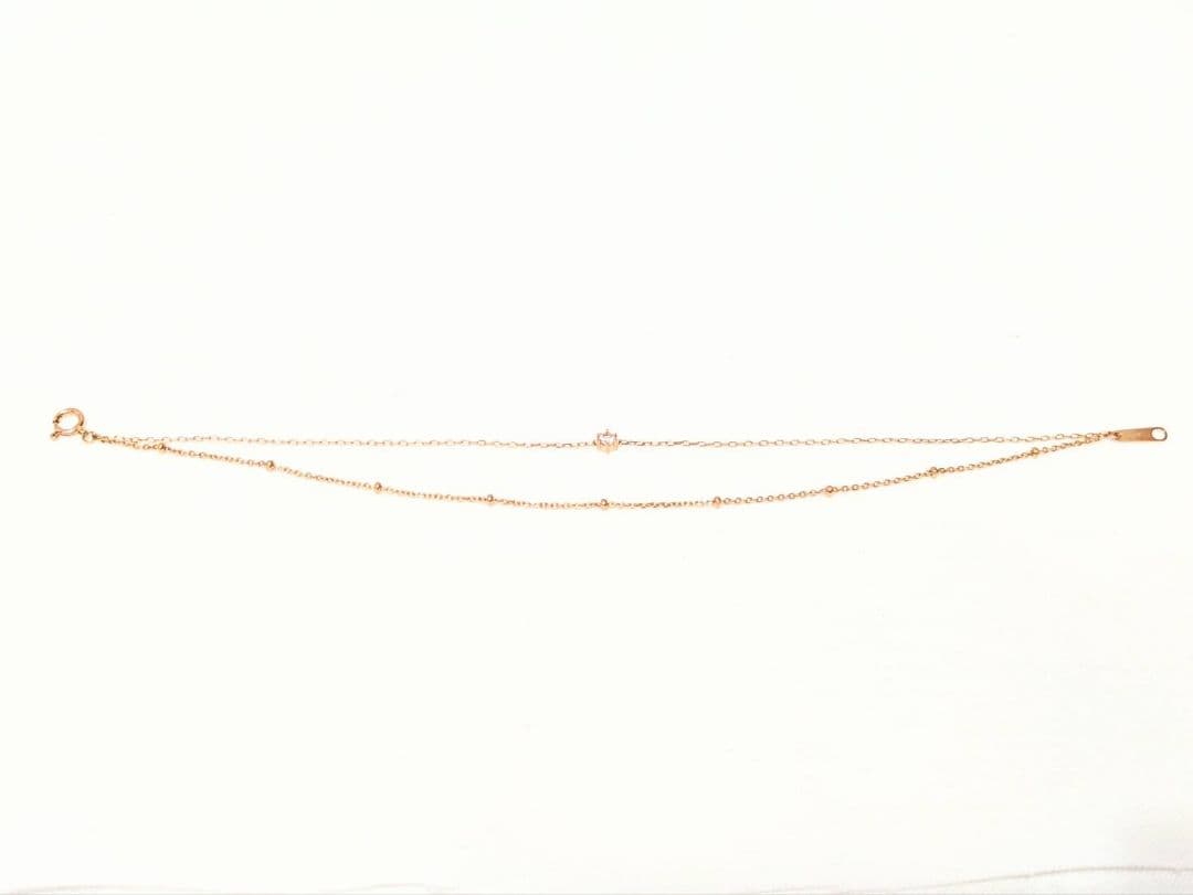 みちこ EAU DOUCE 4℃ ブレスレット K10PG ピンクゴールド