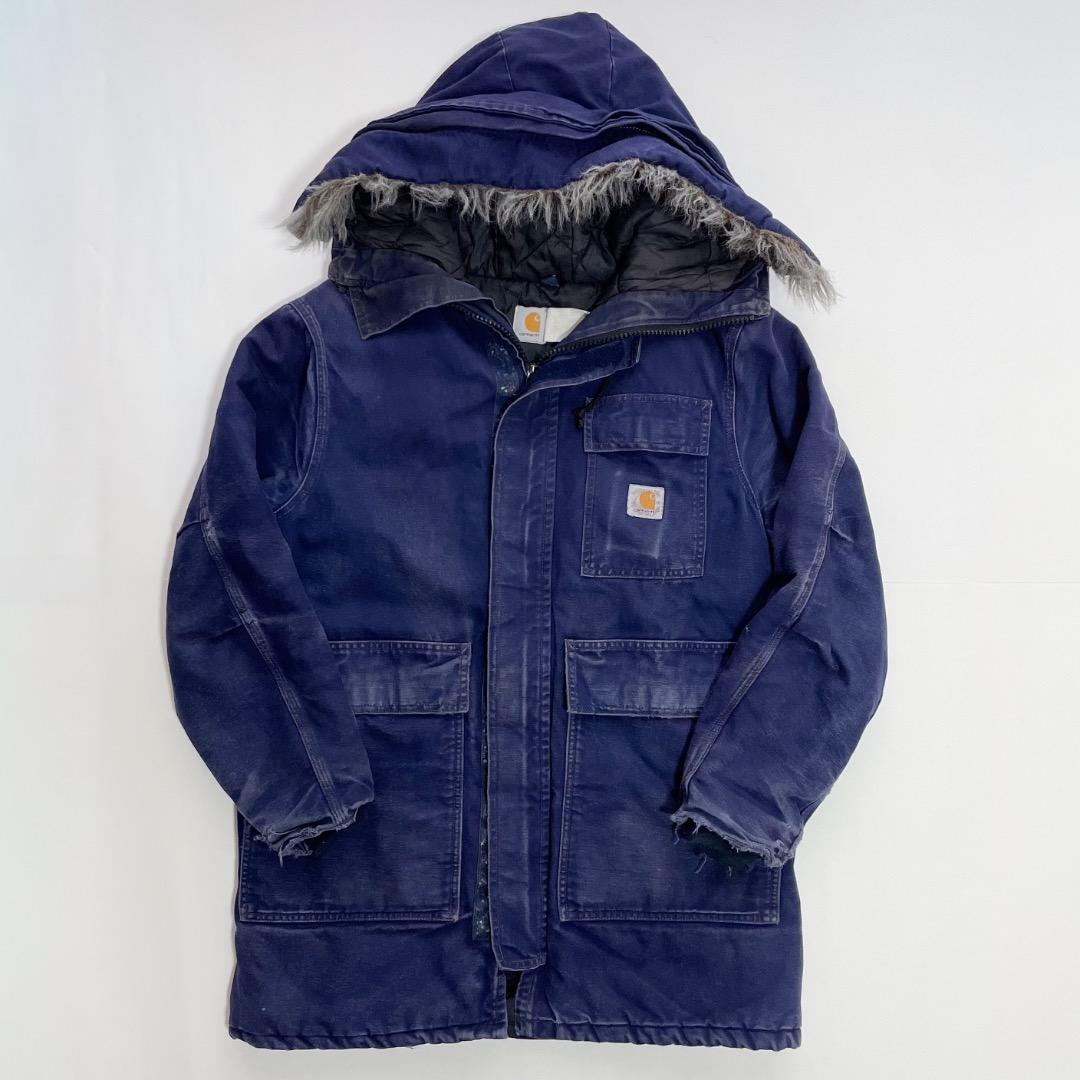 【希少】カーハート シベリアンパーカー ネイビー USA製
