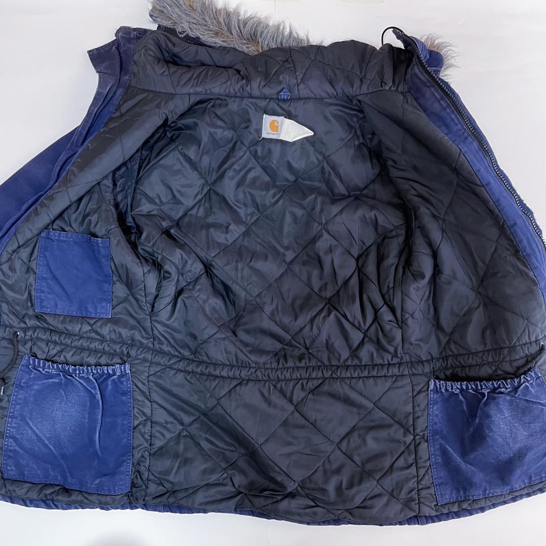 【希少】カーハート シベリアンパーカー ネイビー USA製