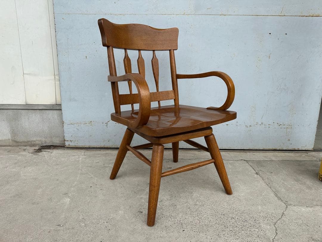 柏木工　ダイニングチェア　回転式（1脚）