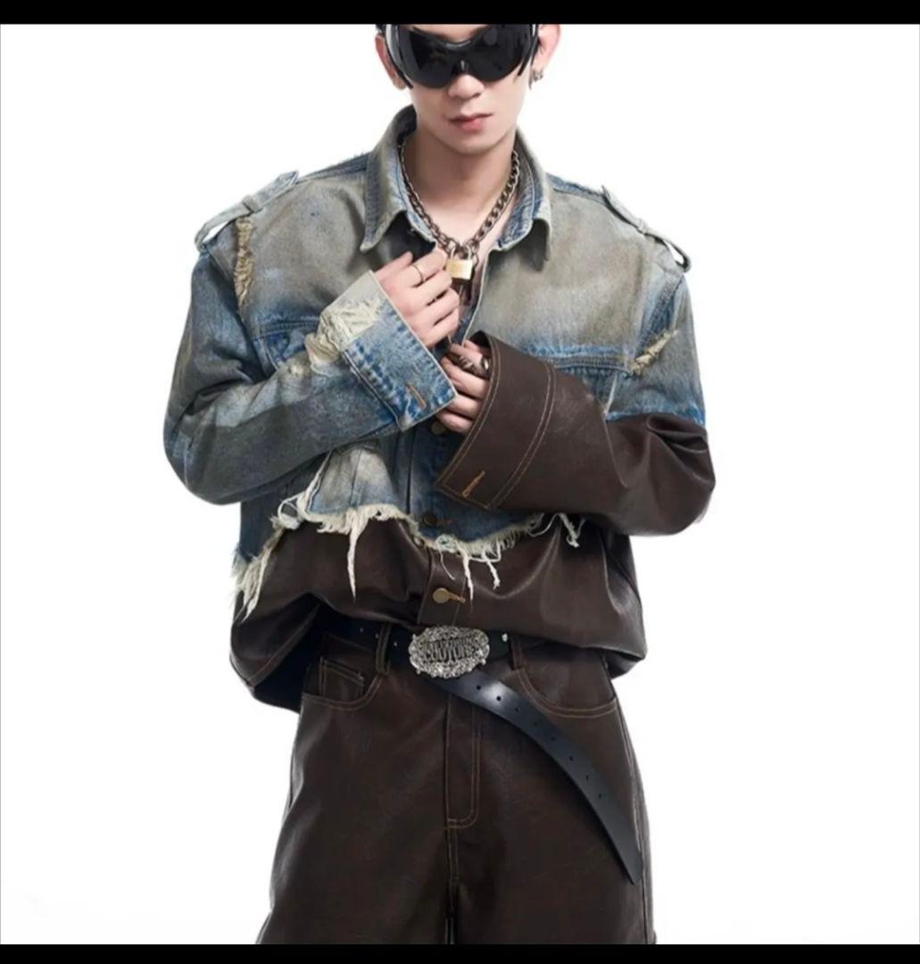 最終値下げ　国内未入荷 STARTEXCEEDENDセットアップ デニム+レザー