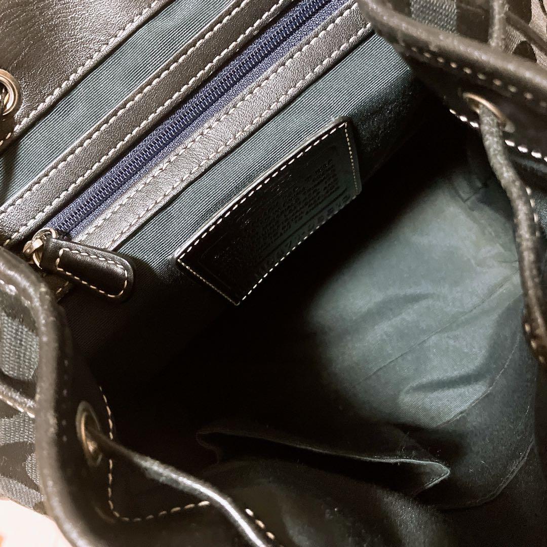 コーチ シグネチャー バックパック リュック 6613 黒