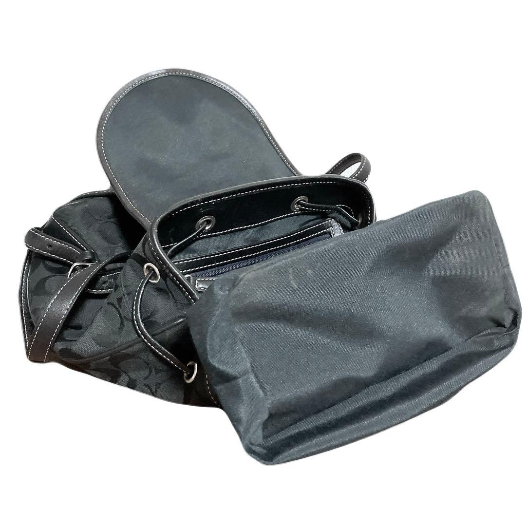 コーチ シグネチャー バックパック リュック 6613 黒