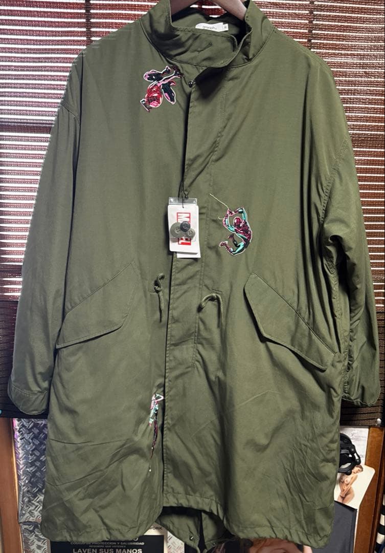 新品 graniph スパイダーマン スパイディ VS ヴィラン｜モッズコートM