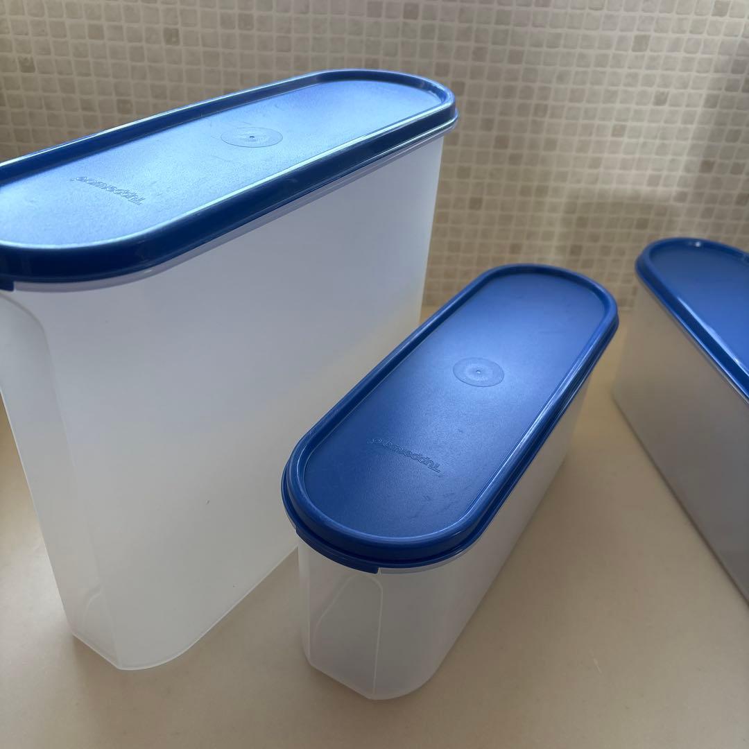 タッパーウェア スーパーオーバル #2 ×4 #4 ×1 5個セット