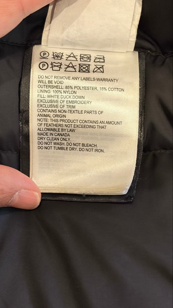 脹*相様 美品　カナダグース ダウンジャケット　 カムループス　黒ブラック　サイ