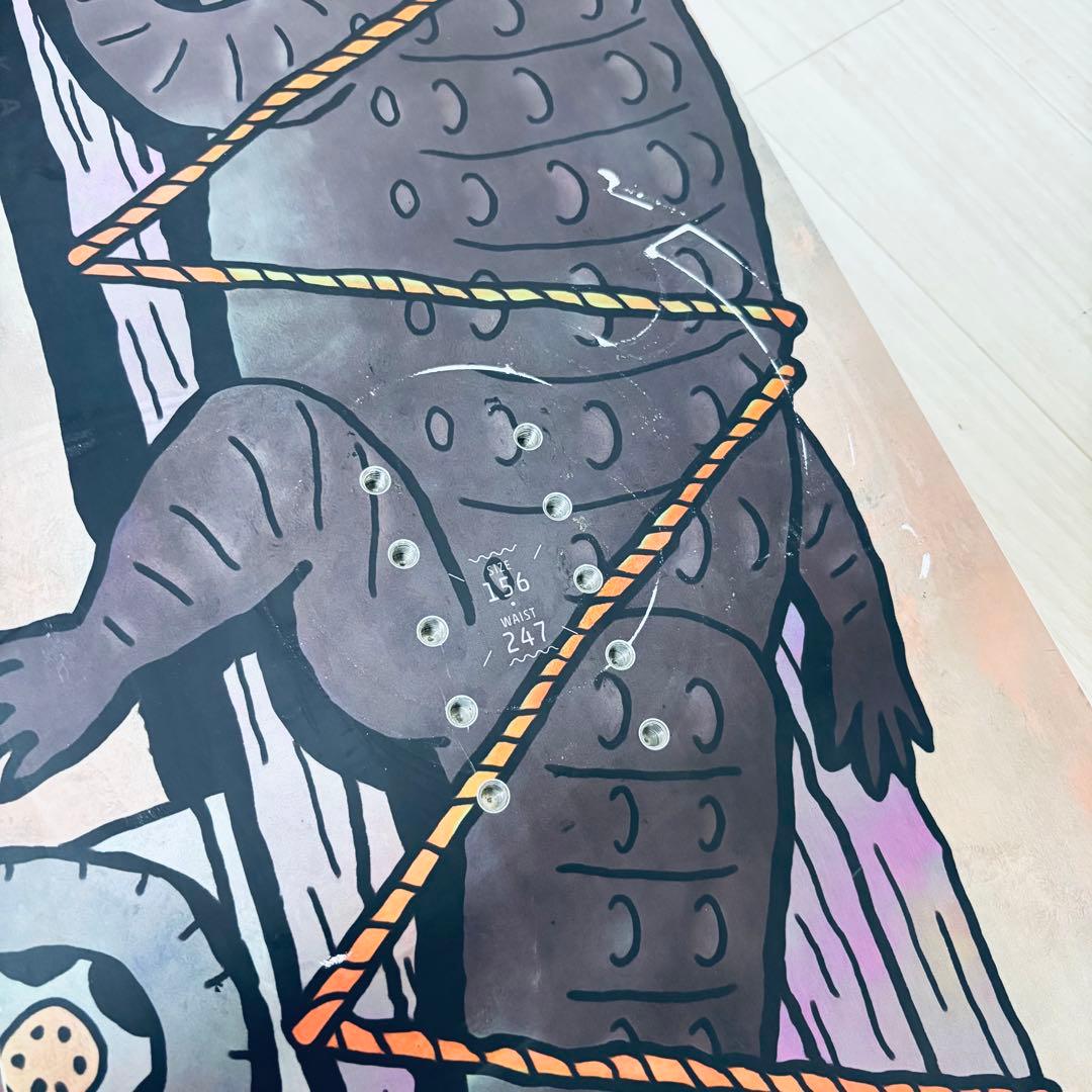 OGASAKA CT-IZ 156cm オガサカ スノーボード スノボ 板 ワニ