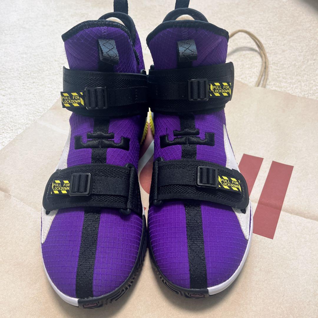 NIKE/LeBron Soldier/13/靴/26.5/紫/黒/NBA