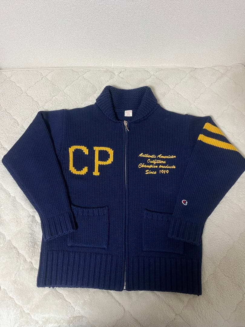 希少品 Champion products セーター レタードカーディガン - メルカリ