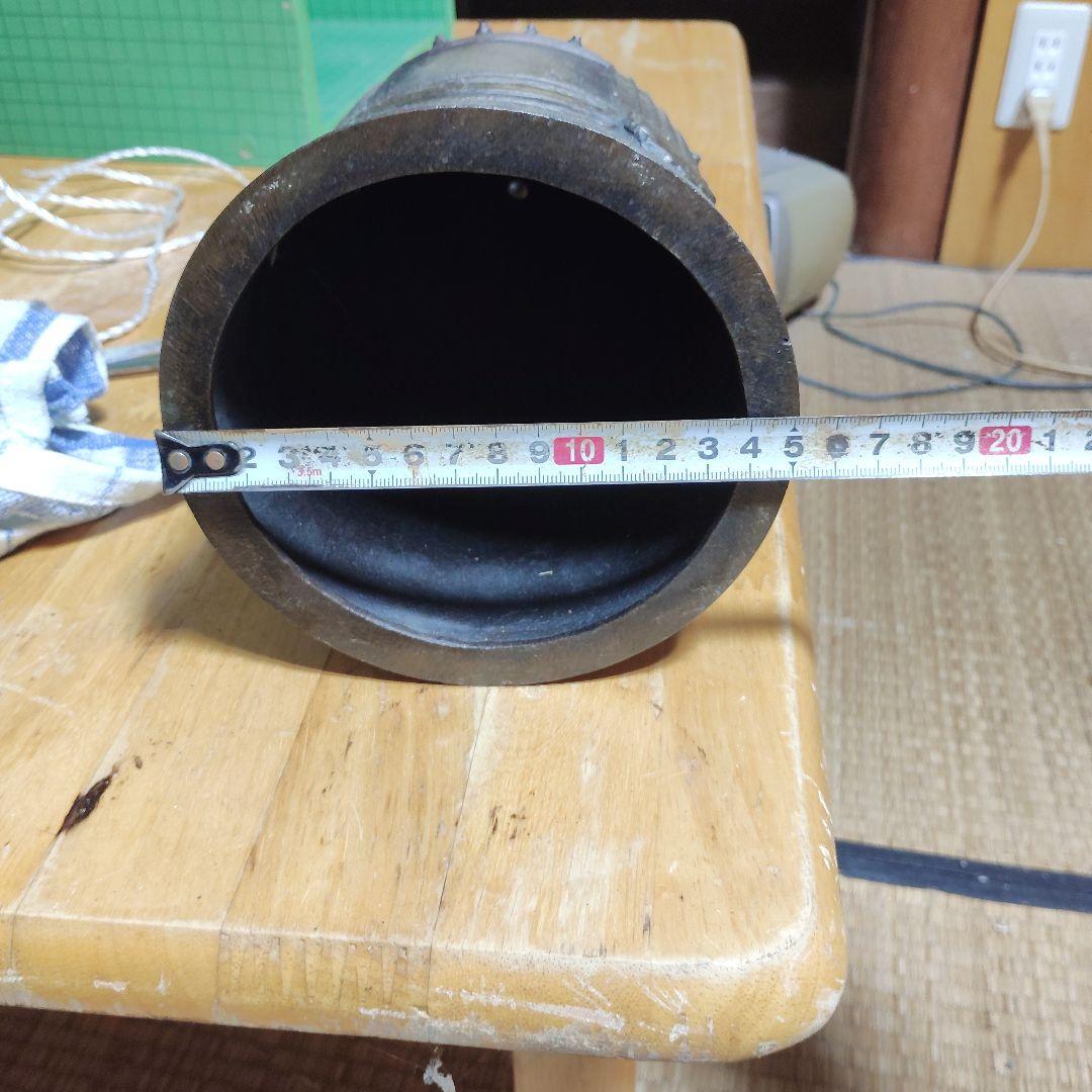 半鐘 アンティーク 金属製 約20cm アンティーク 金属製 半鐘金属製約