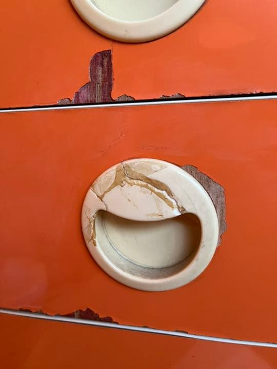 オレンジ チェスト 収納 昭和レトロ レトロポップ インテリア