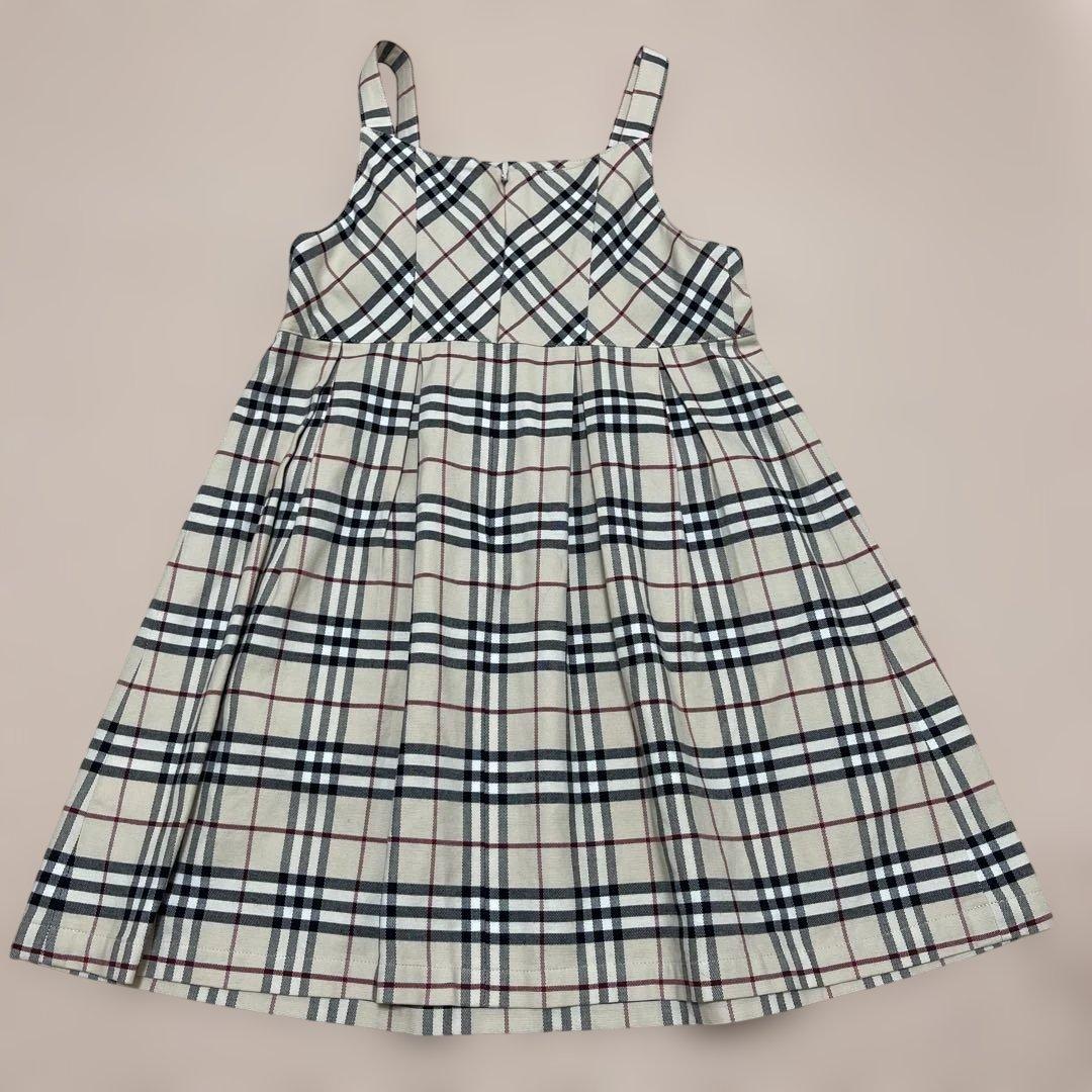 【新品】バーバリーロンドン 120cm チェックジャンパースカート