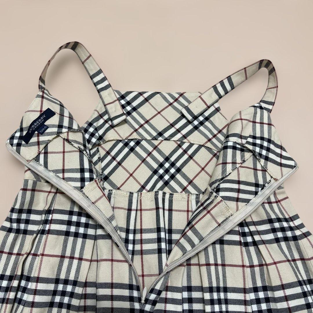 【新品】バーバリーロンドン 120cm チェックジャンパースカート