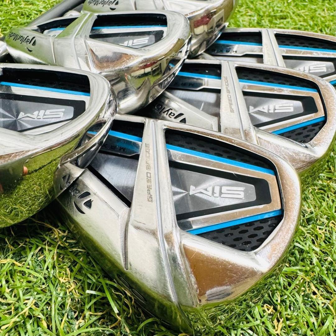 【良品】テーラーメイド シムマックス OS メンズアイアンセット 6本 R