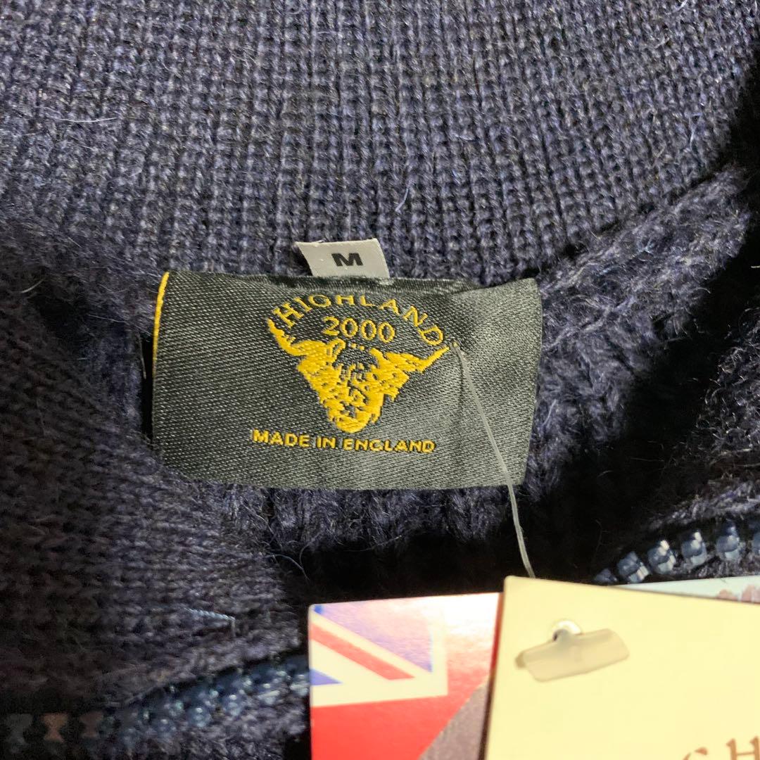 新品未使用　HIGHLAND2000 ネイビー M カーディガン　フルジップ